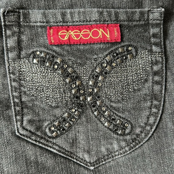 Vintage Sasson Paris Ooh Lala Bootcut Boogie size 10 inseam 25 - Picture 3 of 10